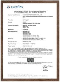 EMC Certificate